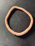 Vintage Puka Shell Heishi Stretch Bracelet