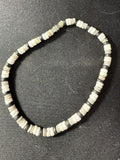 Puka shell anklet overhead view