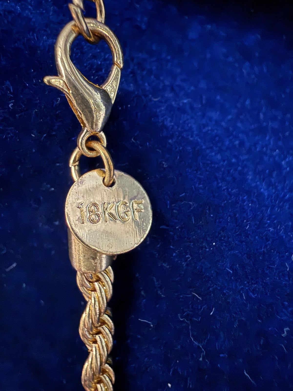 Vintage 18KGF Gold Filled Rope Chain Necklace – 28" Chunky 5-6mm Twist Chain