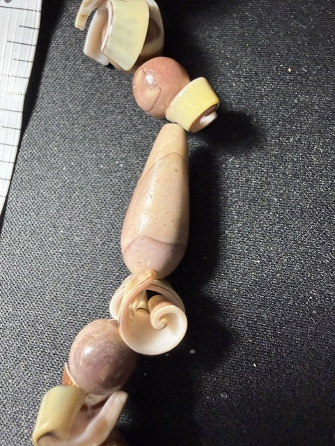 Full necklace laid flat showing complete bead arrangement