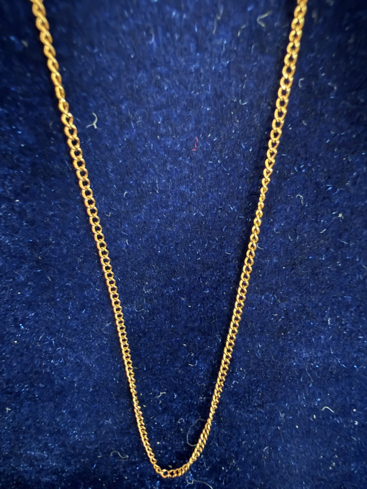 Vintage 12kt Gold-Filled Delicate Cable Chain Necklace – 18" Fine Condition
