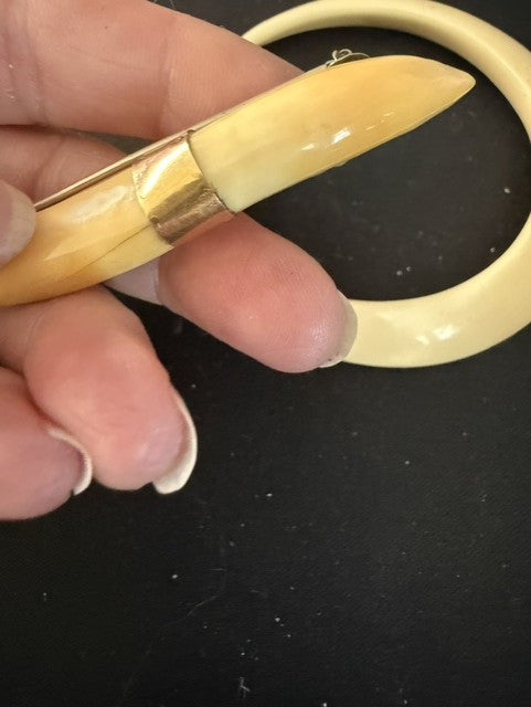 Antique Victorian Wild Boar Tusk Brooch Pin – Late 1800s Sporting Jewelry