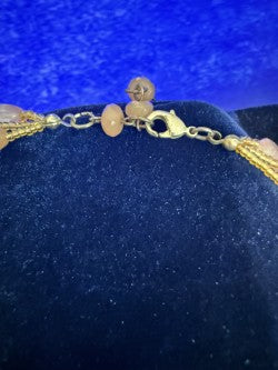 Silver-tone lobster claw clasp with extender chain