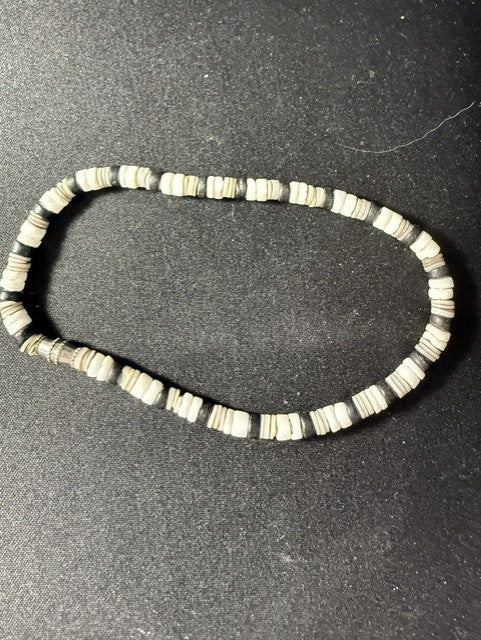Puka shell anklet side view
