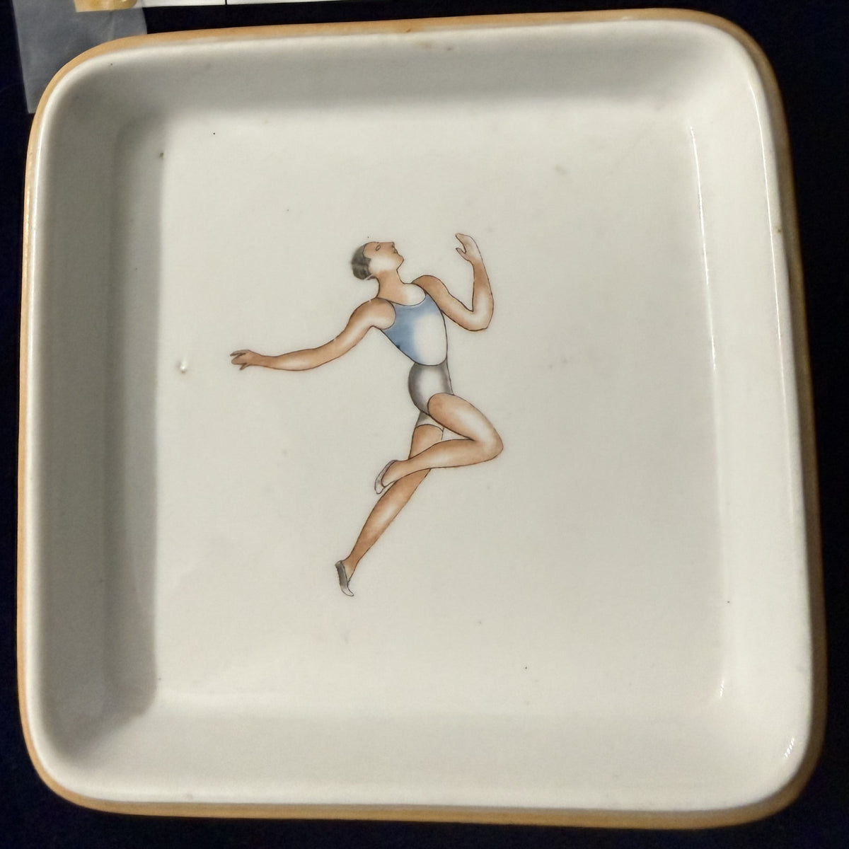 Richard Ginori Art Deco Dancing Figure Porcelain Tray – Made in Italy