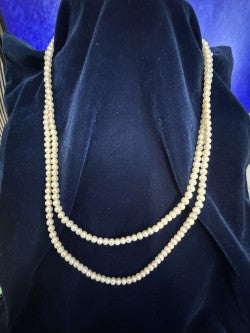 Vintage 3-Pc Cultured Pearl Suite - 50" Endless Rope, 20" Necklace & Bracelet 10K Gold