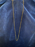 Vintage 12kt Gold-Filled Delicate Cable Chain Necklace – 18" Fine Condition