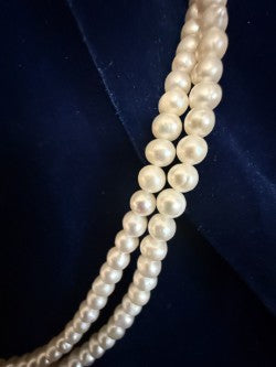 Vintage 3-Pc Cultured Pearl Suite - 50" Endless Rope, 20" Necklace & Bracelet 10K Gold