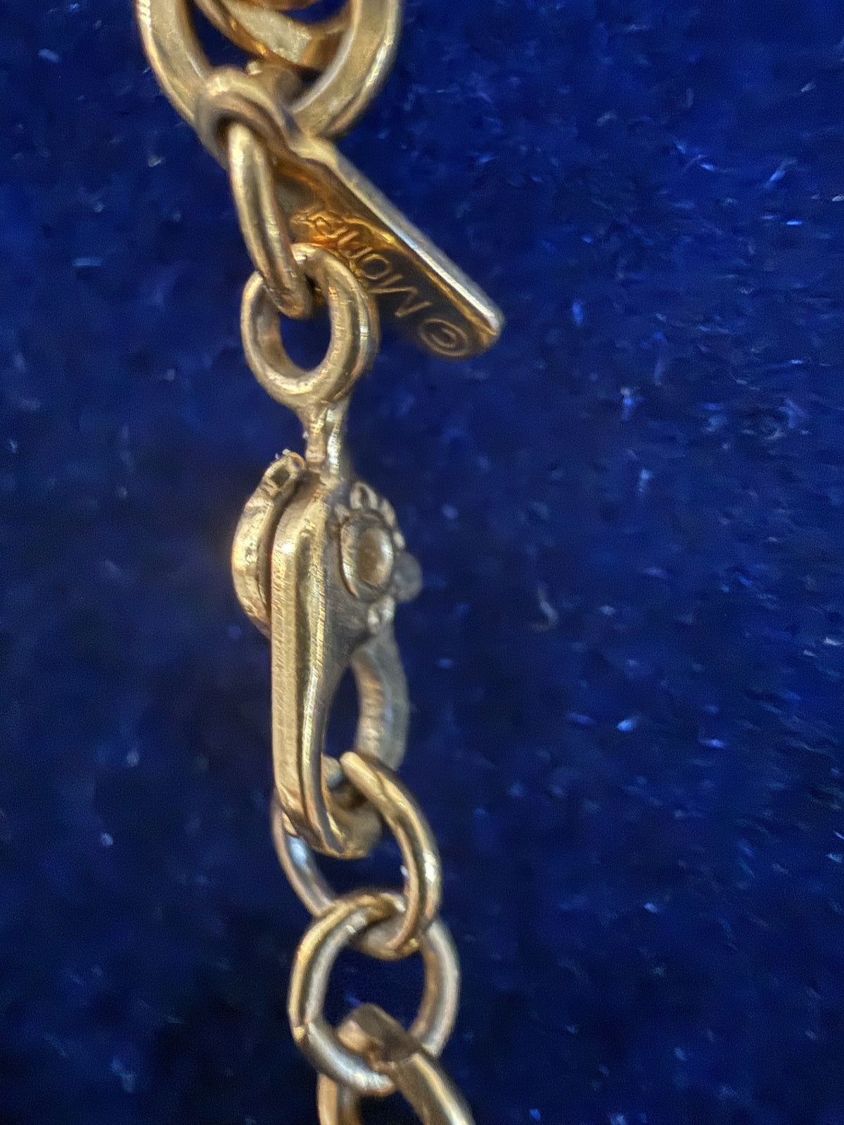 Monet Vintage Gold-Tone Twisted Rope Chain Necklace – 26"
