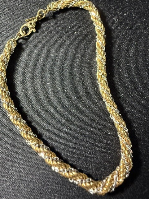 Vintage Monet Twisted Rope Bracelet