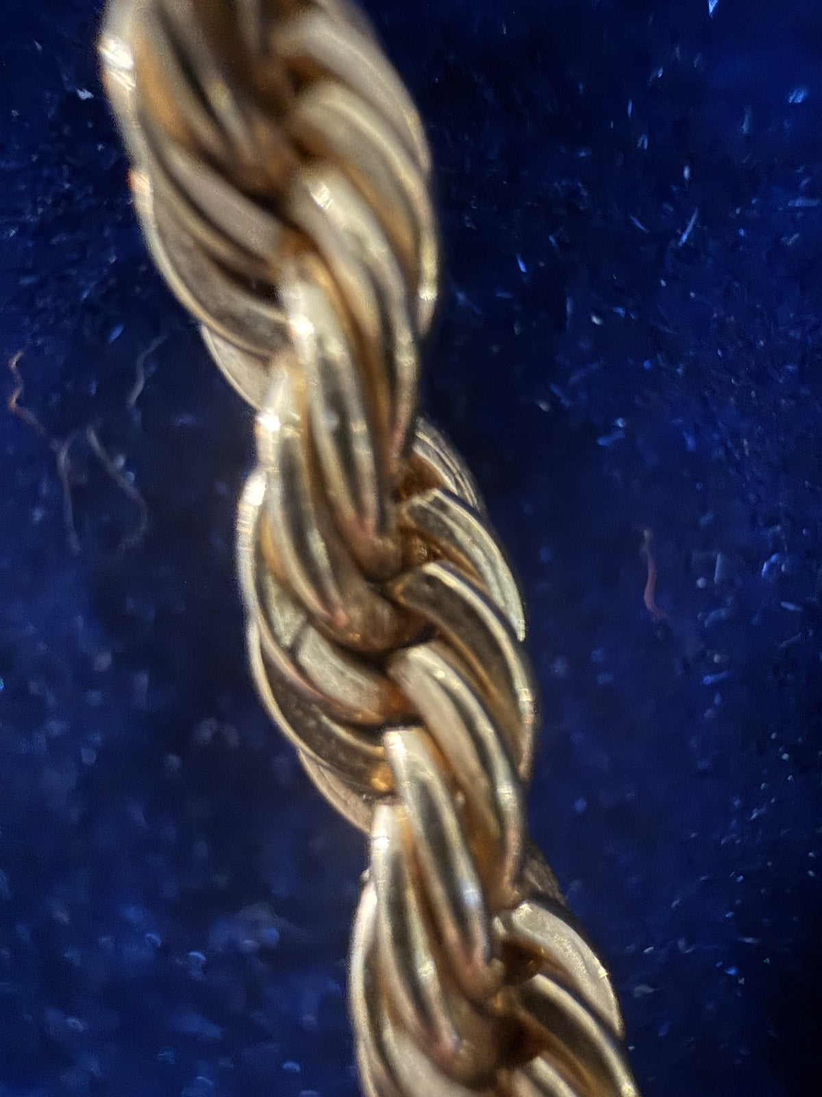 Monet Vintage Gold-Tone Twisted Rope Chain Necklace – 26"