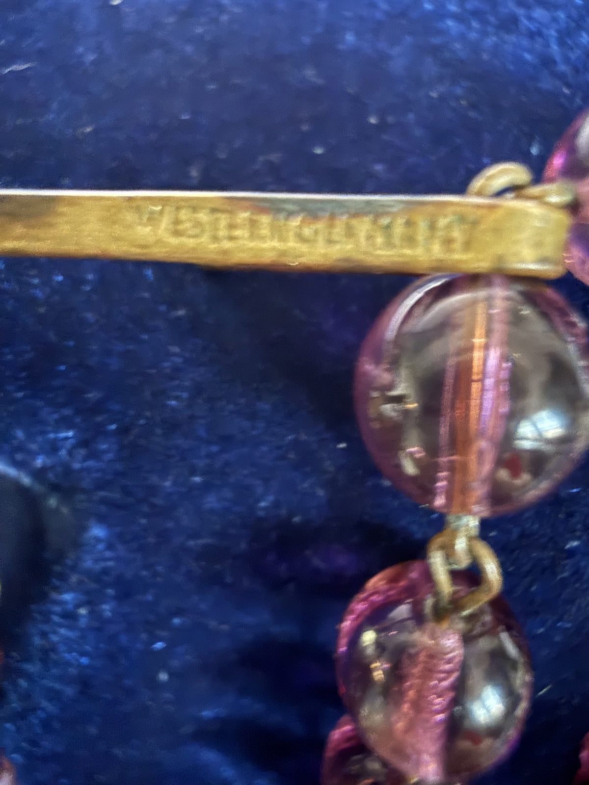 Vintage Western Germany 12-Strand Amethyst Purple Glass Bead Necklace – 16-18" with Extender