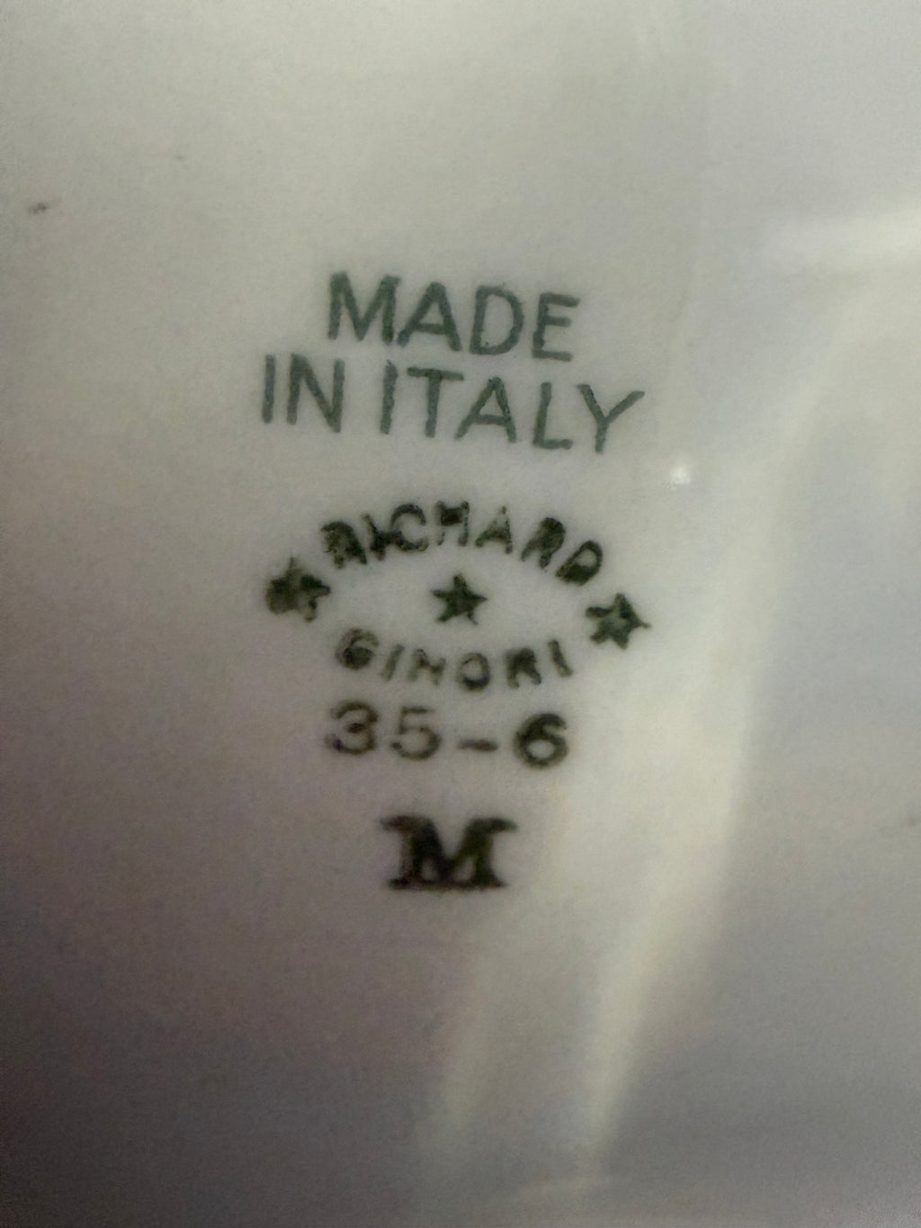Richard Ginori backstamp - Made in Italy, 35-6